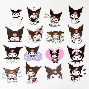 16 pcs Kuromi Sanrio Vinyl stickers decals
